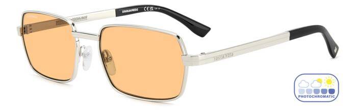 Dsquared2 D2 0192/S Men's Sunglasses with Rectangular Frame 58mm