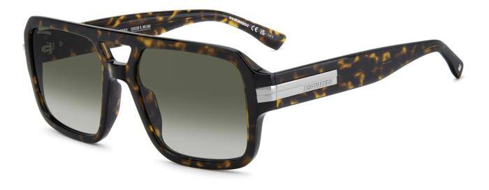 Dsquared2 D2 0197/S Men's Classic Square Sunglasses 57mm