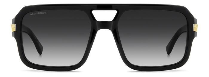 Dsquared2 D2 0197/S Men's Classic Black Sunglasses 57mm