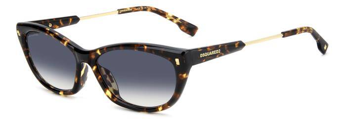 Dsquared2 D2 0209/G/S Women's Sunglasses with Tortoise Frame 57mm