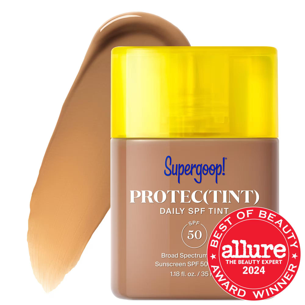 Protec(tint) Daily SPF Tint SPF 50 Sunscreen - Lightweight, Buildable Coverage with Ectoin Protec(tint) SPF 50 Tinted Sunscreen - Natural, Buildable Coverage Tinted Sunscreen, SPF 50, Daily Sun Protection, Lightweight Coverage, Natural Finish Sunscreen, Ectoin Sunscreen, Skincare-Infused Makeup, Makeup, Face Makeup, Tinted Moisturizer, Sun Protection, Cosmetic Sunscreen, Liquid Sunscreen, Broad-Spectrum Sunscreen, Anti-Aging Sunscreen, Skin Health, Pollution Protection, Blue Light Protection, Hyaluronic Aci