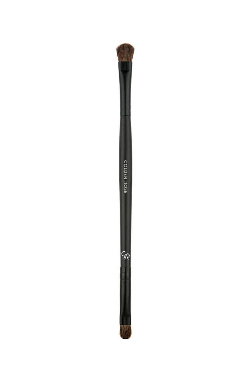 Golden Rose Dual Ended Eyeshadow Brush for Seamless Blending