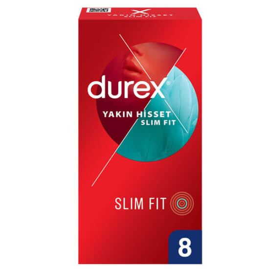 Durex Close Feel Slim Fit Condoms for a Natural Feel 8-Pack