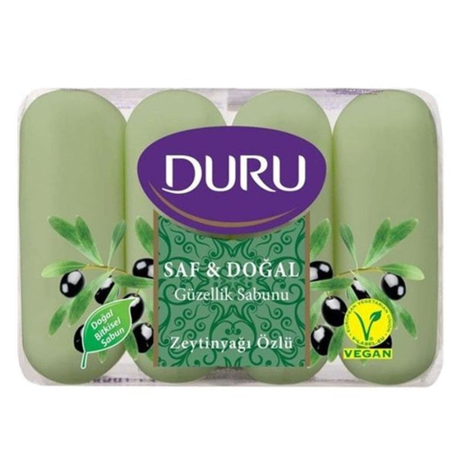 Duru Pure & Natural Olive Oil Beauty Soap Bar 4x70g