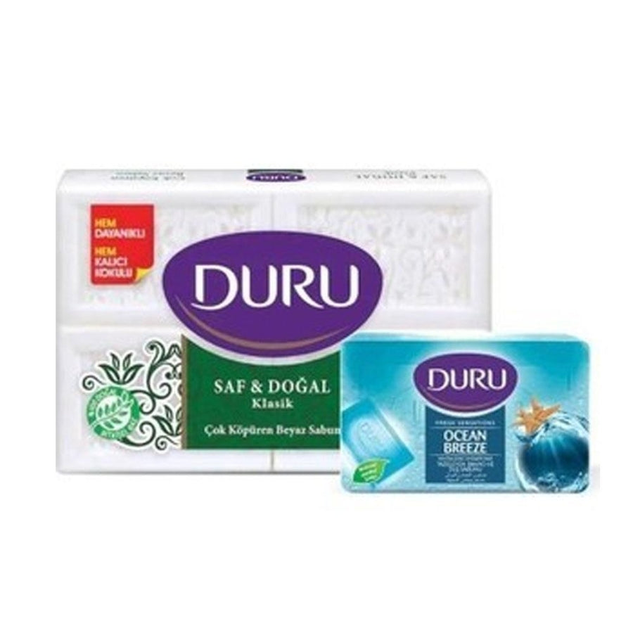 Duru Pure & Natural Classic Soap 4x150g with Soap Gift