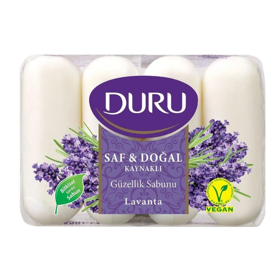 Duru Pure Natural Lavender Beauty Soap Bar 4 x 70g