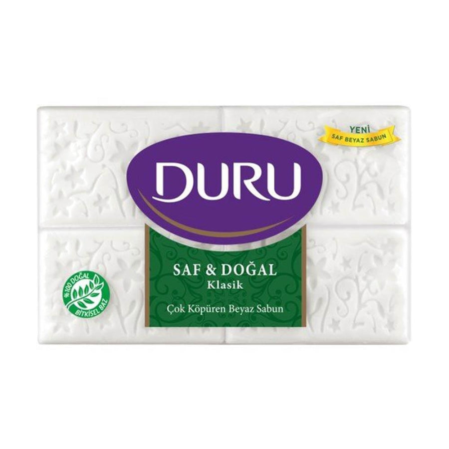 Duru Pure and Natural Classic White Soap Bar 4x150g
