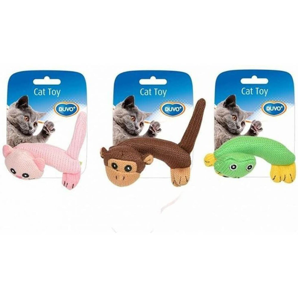Duvo+ Animals Body Knitted Cat Toy for Dental Health
