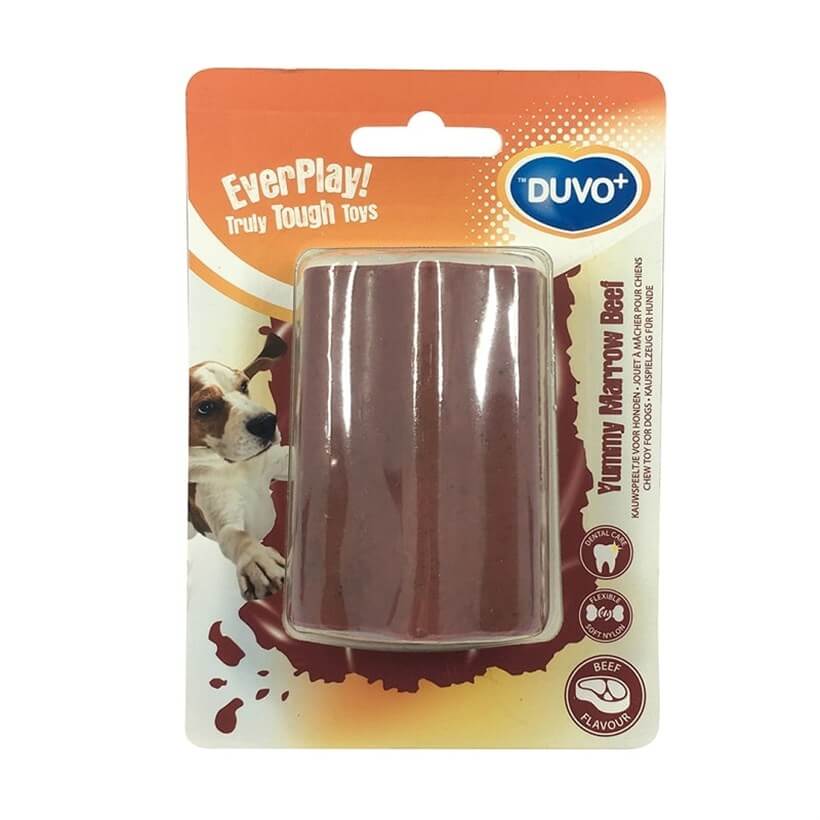 Duvo+ Beef Flavored Soft Marrow Dog Chew Toy 7.5 cm 50 g