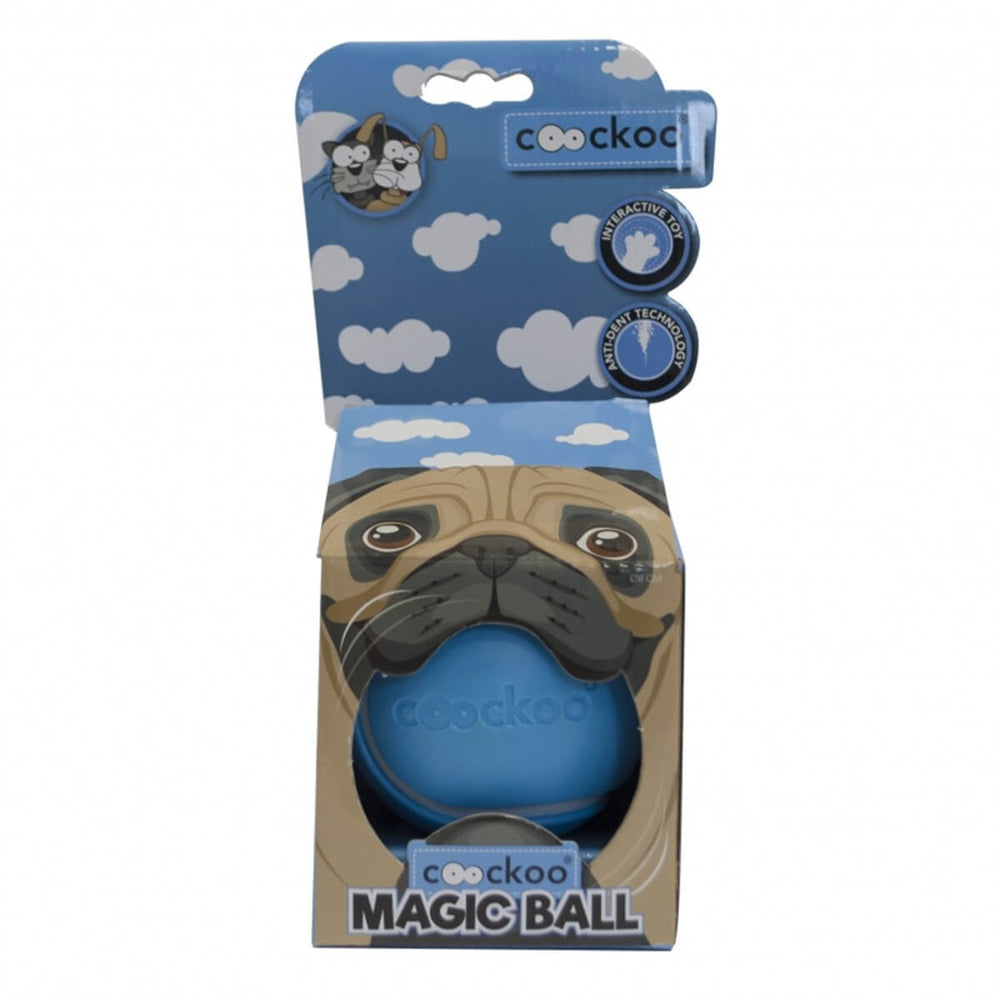 Duvo+ Coockoo Magic Ball Interactive Dog Toy, 8.6 cm Blue