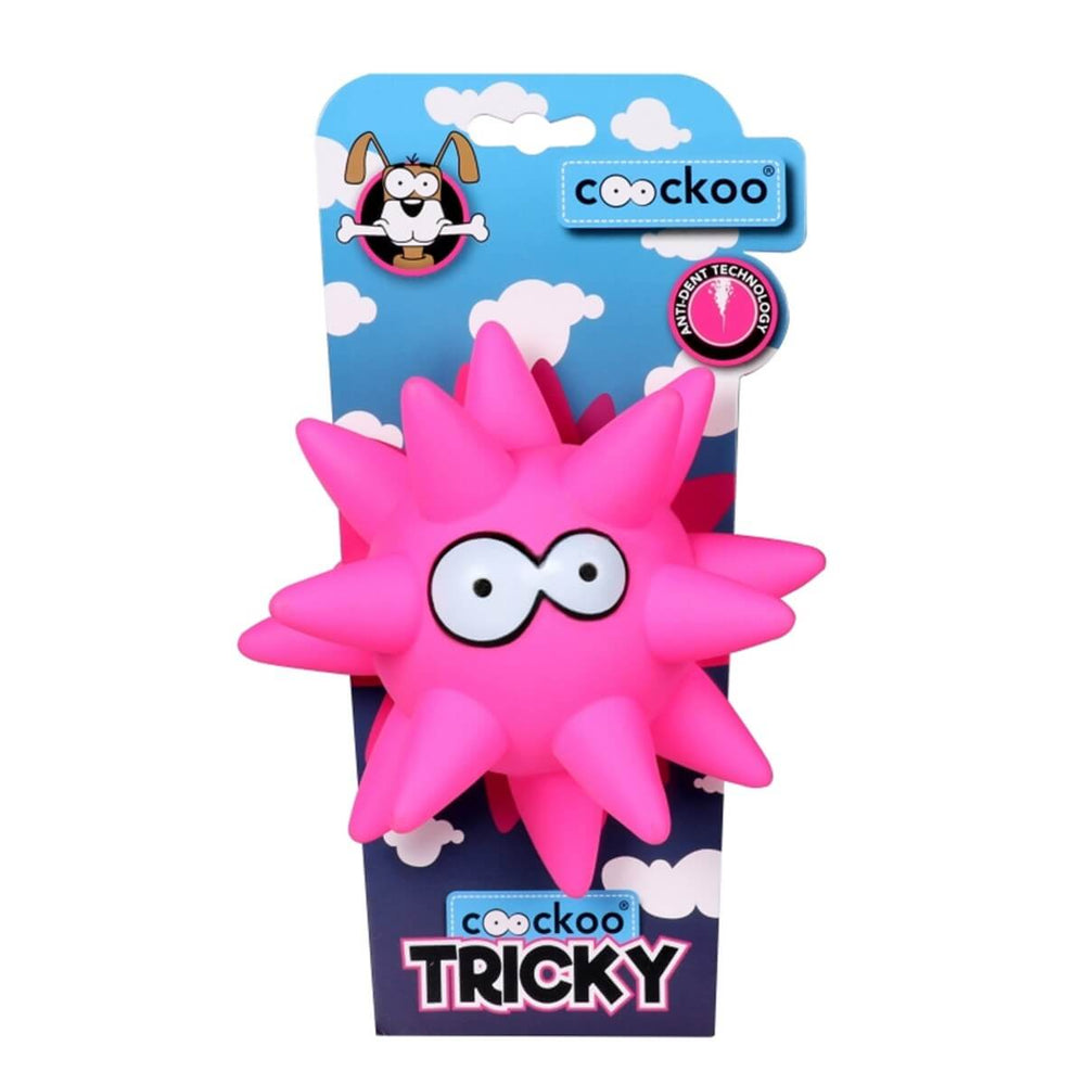 Duvo+ Coockoo Tricky Star Dog Toy Durable Vinyl Pink 13.5 cm