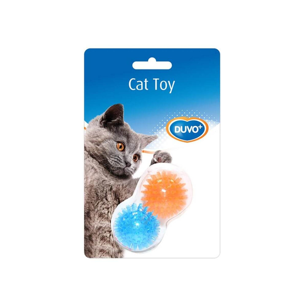 Duvo+ Spiky Cat Toy Ball Durable TPR Rubber for Dental Care