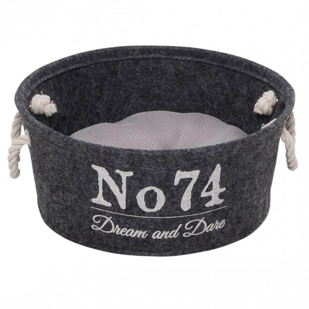 Duvo+ Homecollection Felt Pet Bed with Soft Cushion 40x40cm