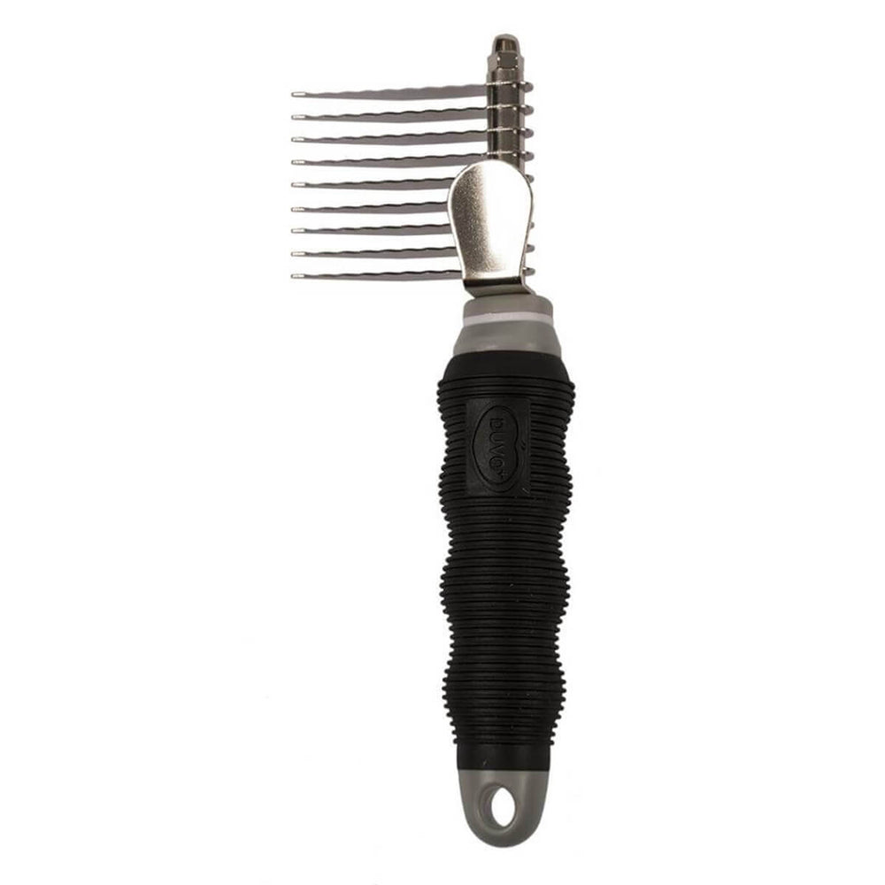 Duvo+ Dematting Comb for Cats and Dogs with Curved Blades