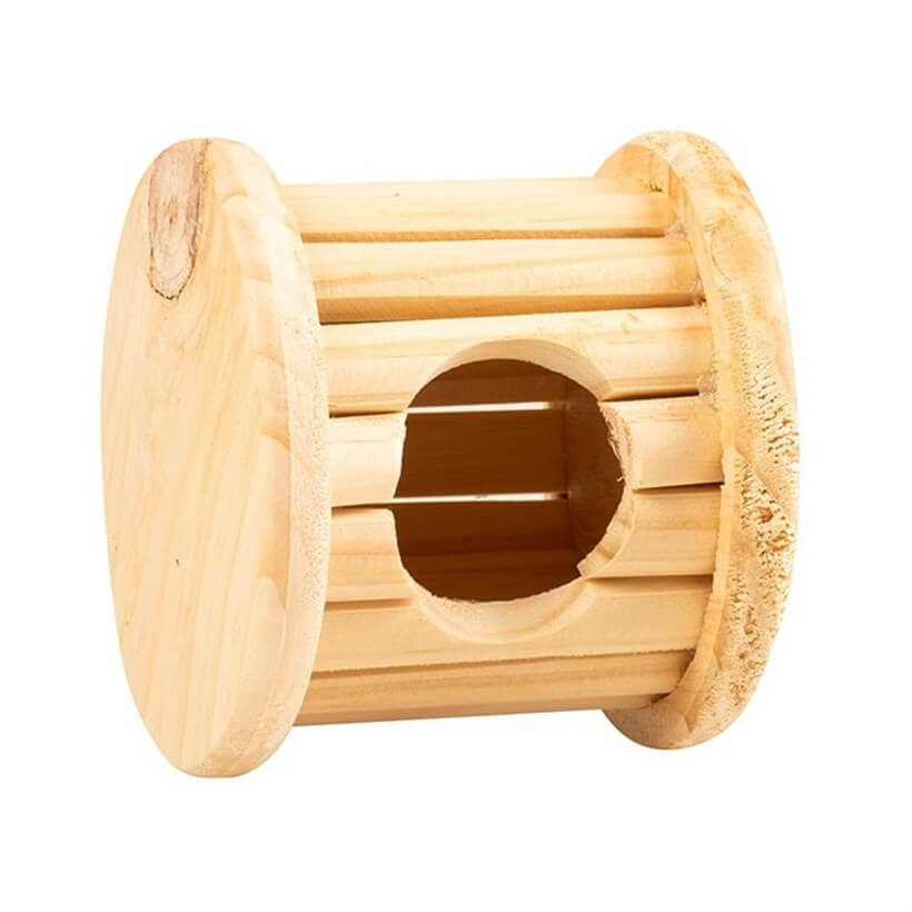 Duvo+ Wooden Barrel Toy for Small Animals 1 pc