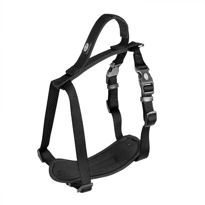 Duvo+ Explor Dog Harness Weatherproof Black 50-65cm x 20mm