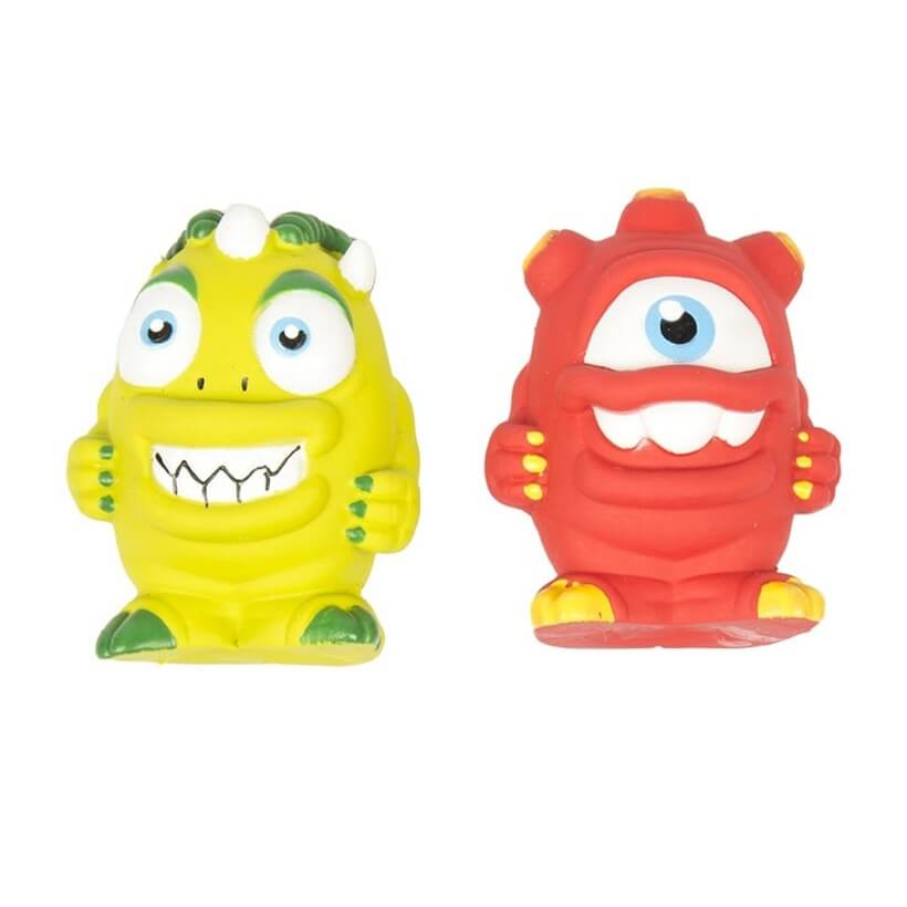 Duvo+ Latex Squawky Monsters Squeaky Dog Toy 10 cm