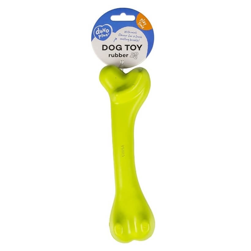 Duvo+ Mint Scented Rubber Bone Dog Toy for Oral Care 20 cm