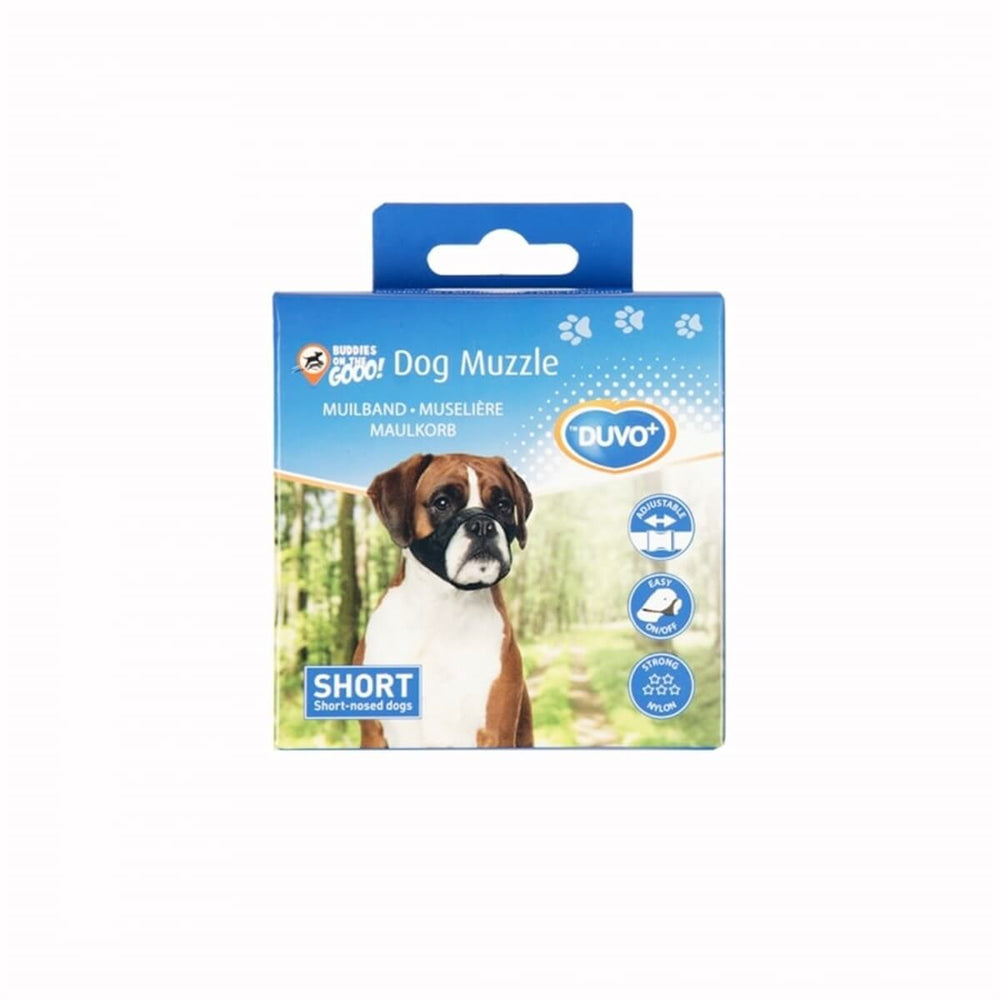 Duvo+ Nylon Dog Muzzle with Adjustable Fit - Sizes XS to XXL