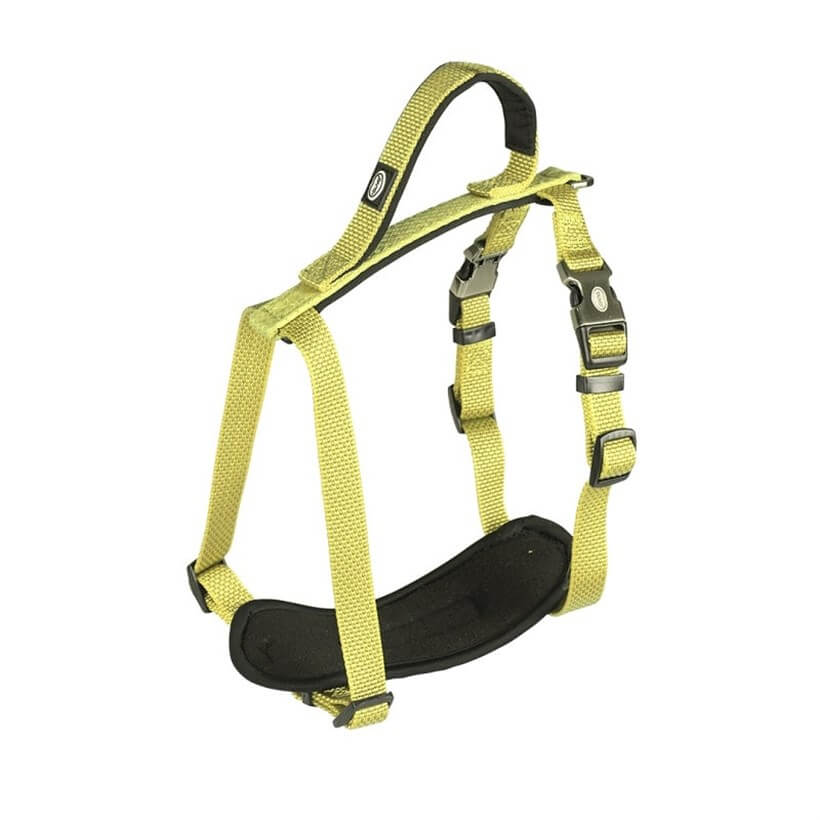 Duvo+ Neon Dog Harness Yellow Weatherproof Design 40-50cm