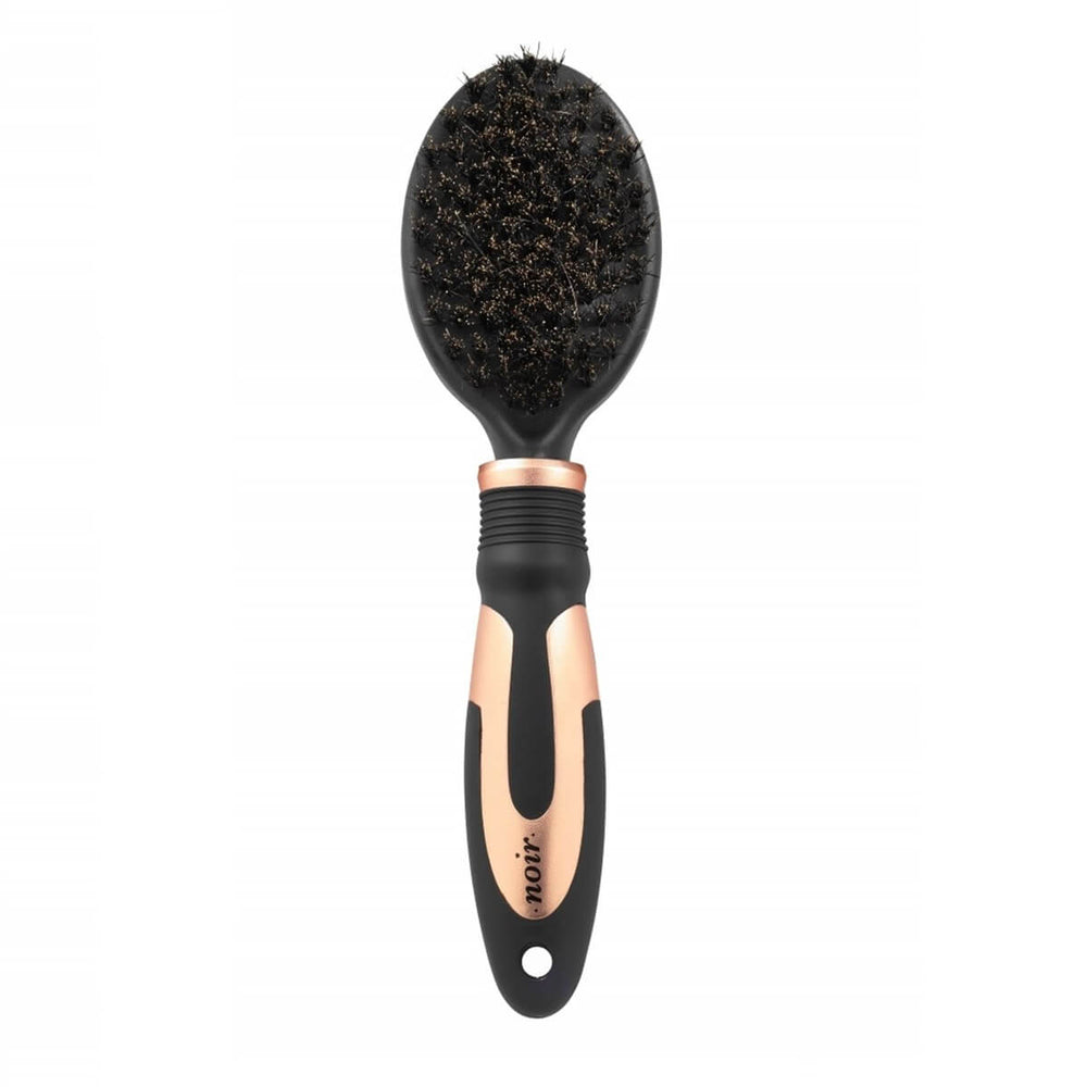 Duvo+ Noir Bristle Brush Soft Natural Goat Hair Pet Grooming Tool