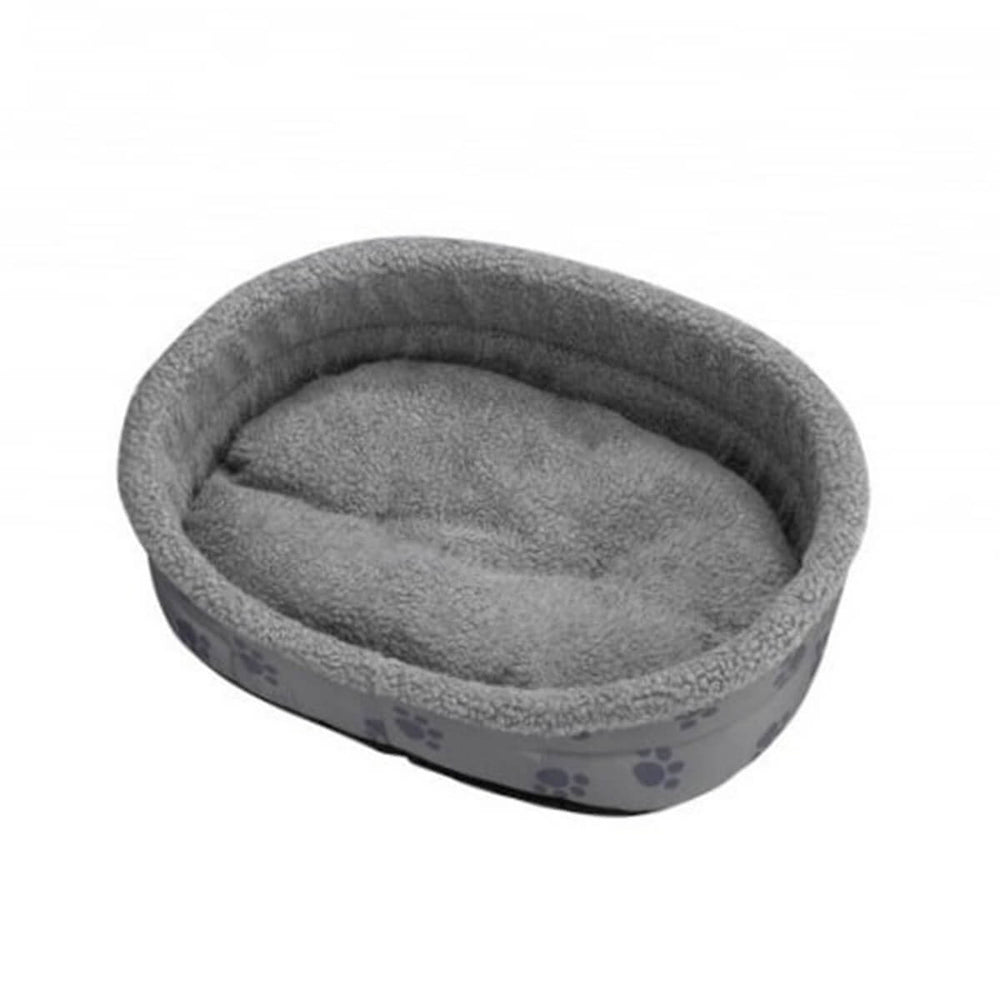 Duvo+ Oval Pet Bed No:2 Soft Plush Cushion for Cats & Dogs 50cm