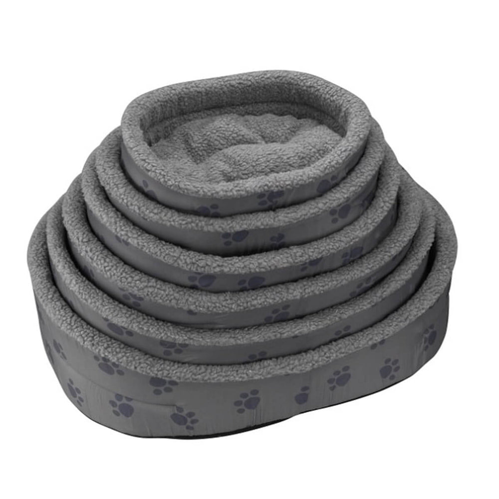 Duvo+ Oval Pet Bed No:2 Soft Plush Cushion for Cats & Dogs 50cm