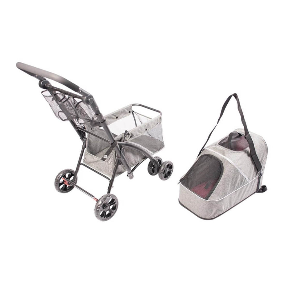 Duvo+ Pet Buggy Deluxe 5-in-1 Travel System 15kg Capacity