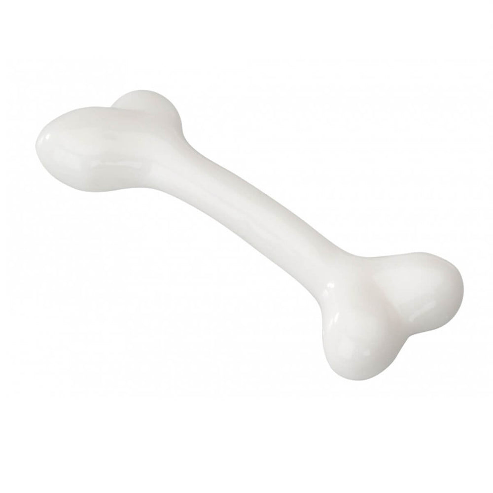 Duvo+ Rubber Bone Vanilla Scented Dog Toy White 17.75cm