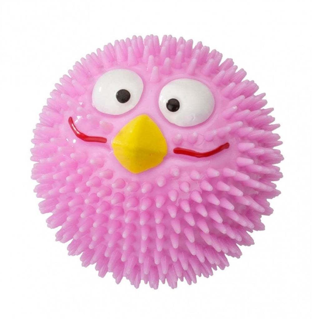 Duvo+ Rubber Lucky Bird Dog Chew Toy Pink, Strawberry Scent, 8.3 cm