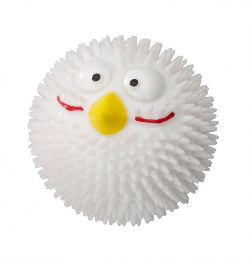 Duvo+ Rubber Lucky Bird Dog Chew Toy White - Vanilla Scent, 8.3 cm