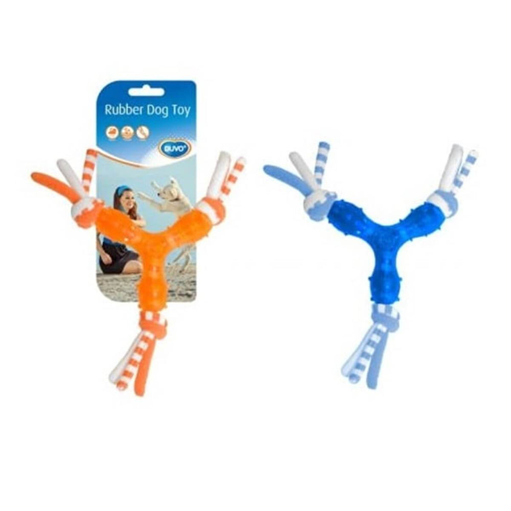 Duvo+ TPR Dog Star with Cotton Rope Interactive Tug Toy