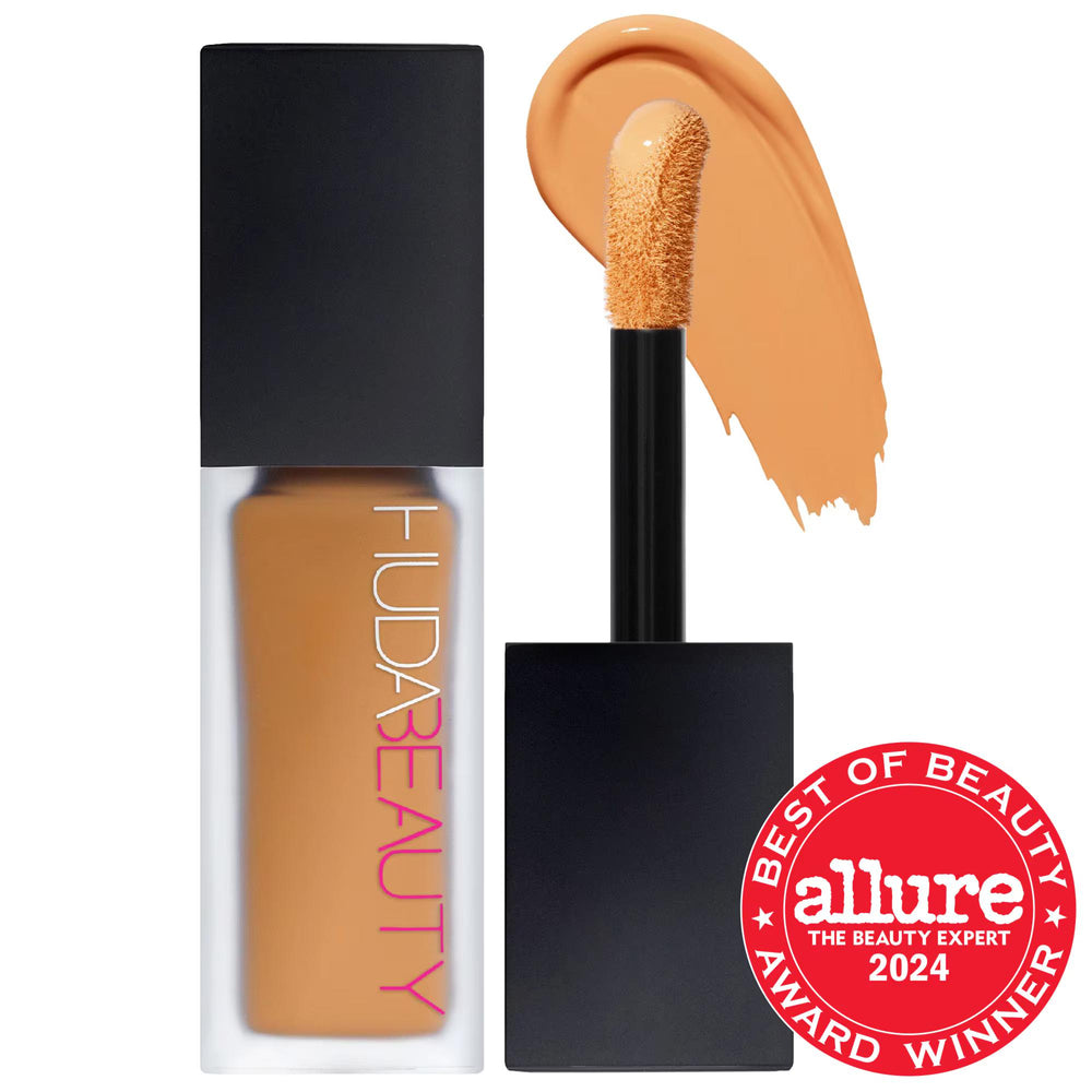 Huda Beauty #FauxFilter Waterproof Matte Concealer: Full Coverage, Long Lasting, & Transfer-Proof - Vegan & Cruelty-Free! Huda Beauty Waterproof Matte Concealer | Full Coverage & Vegan waterproof concealer, matte concealer, full coverage concealer, buildable concealer, vegan concealer, cruelty-free concealer, long lasting concealer, transfer proof concealer, non-comedogenic concealer, best matte concealer for oily skin, concealer, makeup, face makeup, cosmetics, long-lasting coverage, oily skin, combination