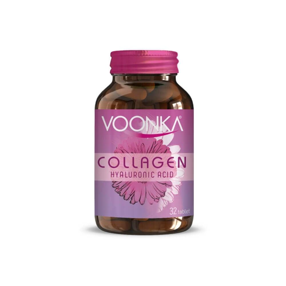 Voonka Beauty Collagen &amp; Hyaluronic Acid Tablets - 32 Count