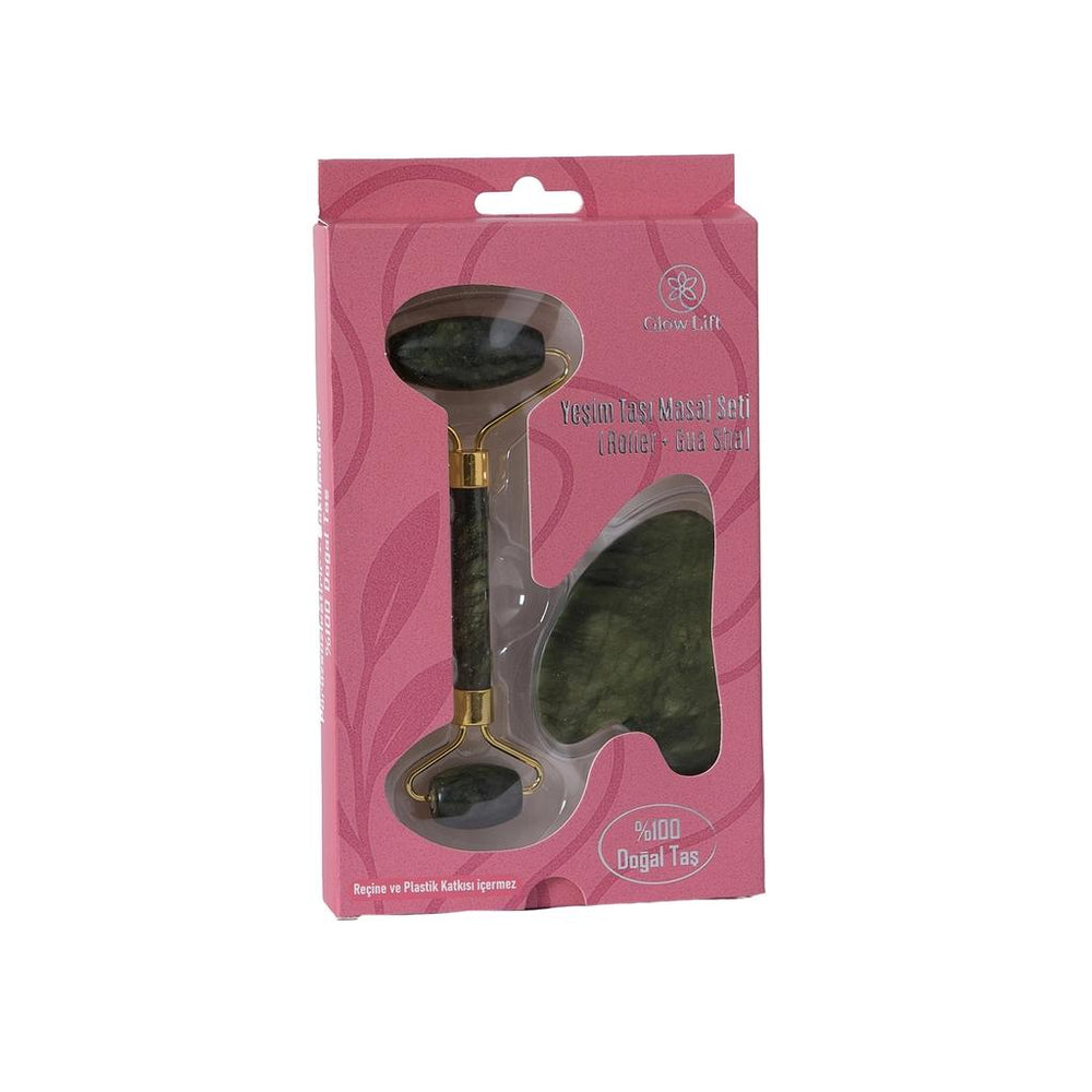 Glow Lift Jade Roller & Gua Sha Massage Set