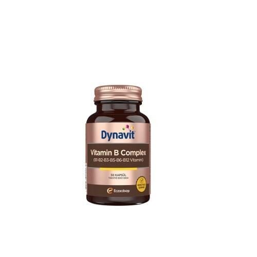 Dynavit Vitamin B Complex Energy Support Supplement 50 Capsules