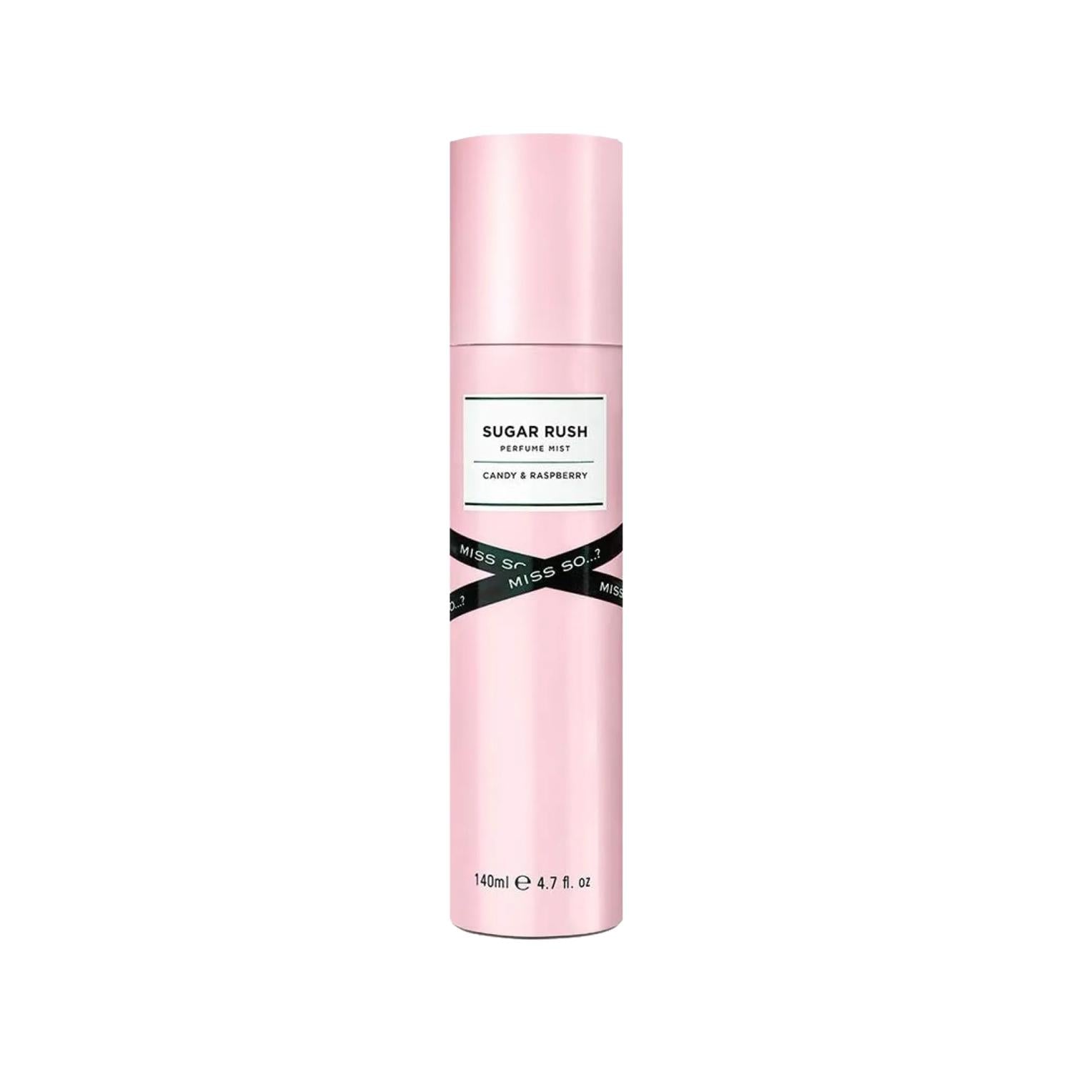 Miss So…? Sugar Rush Body Spray 140ml - Sweet & Playful Fragrance Miss So…? Sugar Rush Body Spray 140ml - Sweet Fragrance Body Spray, Sugar Rush fragrance, Miss So…?, 140 ml body spray, Fragrance products, Perfume for body, Sweet fragrance, Playful scent, Unique fragrances, Long-lasting fragrance, Easy application, Limited stock, Promotional offer, Fragrance for daily use, Captivating scent