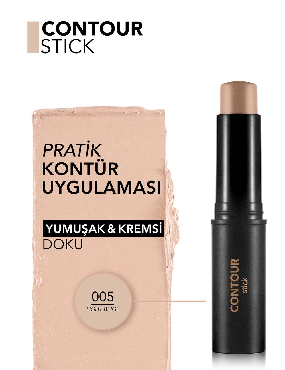 Flormar Stick Contour Soft Matte Finish Sculpting Stick 10g