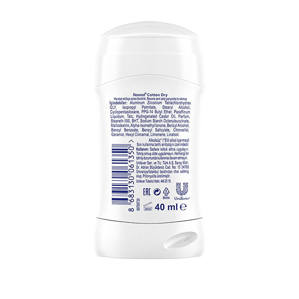 Rexona Women's Deodorant Stick Cotton Dry - Long-Lasting Freshness, 48hr Protection - view 3