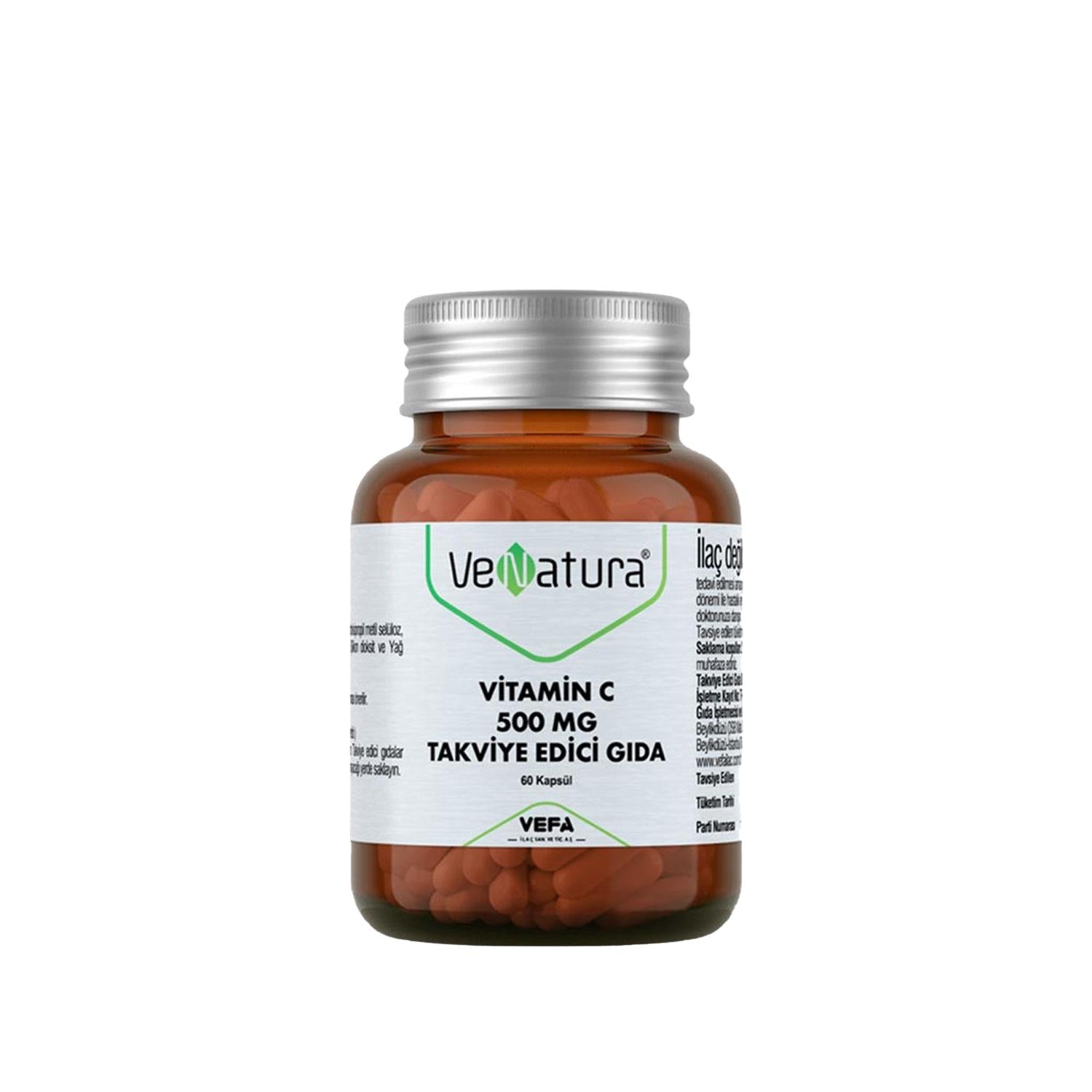 VeNatura Vitamin C Supplement 500mg - 60 Capsules for Immune System Support &amp; Energy Boost - image 3
