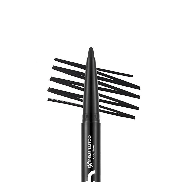 Flormar Extreme Tattoo Duo Eyeliner & Gel Pencil - 001 Black | High Pigment - view 3