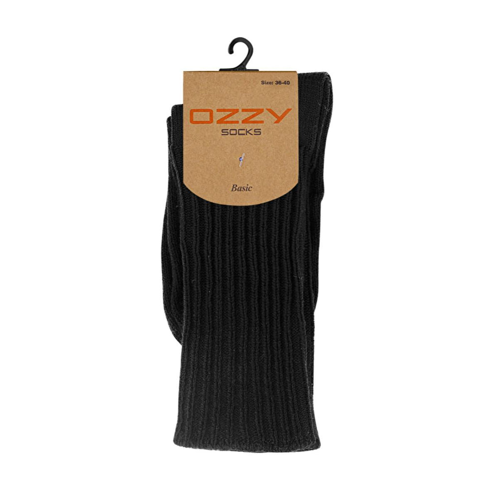 Ozzy Women's Woolen Socks - Black, Comfortable, Stretchy - Size 36/40 - view 2