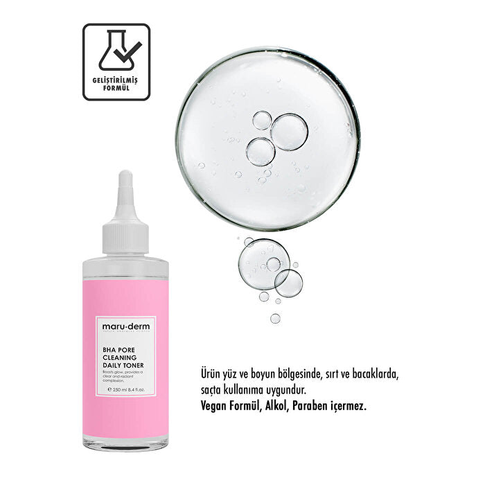 BHA Toner - Pore Minimizer & Acne Treatment | Maruderm | 8.45 Fl Oz - view 3