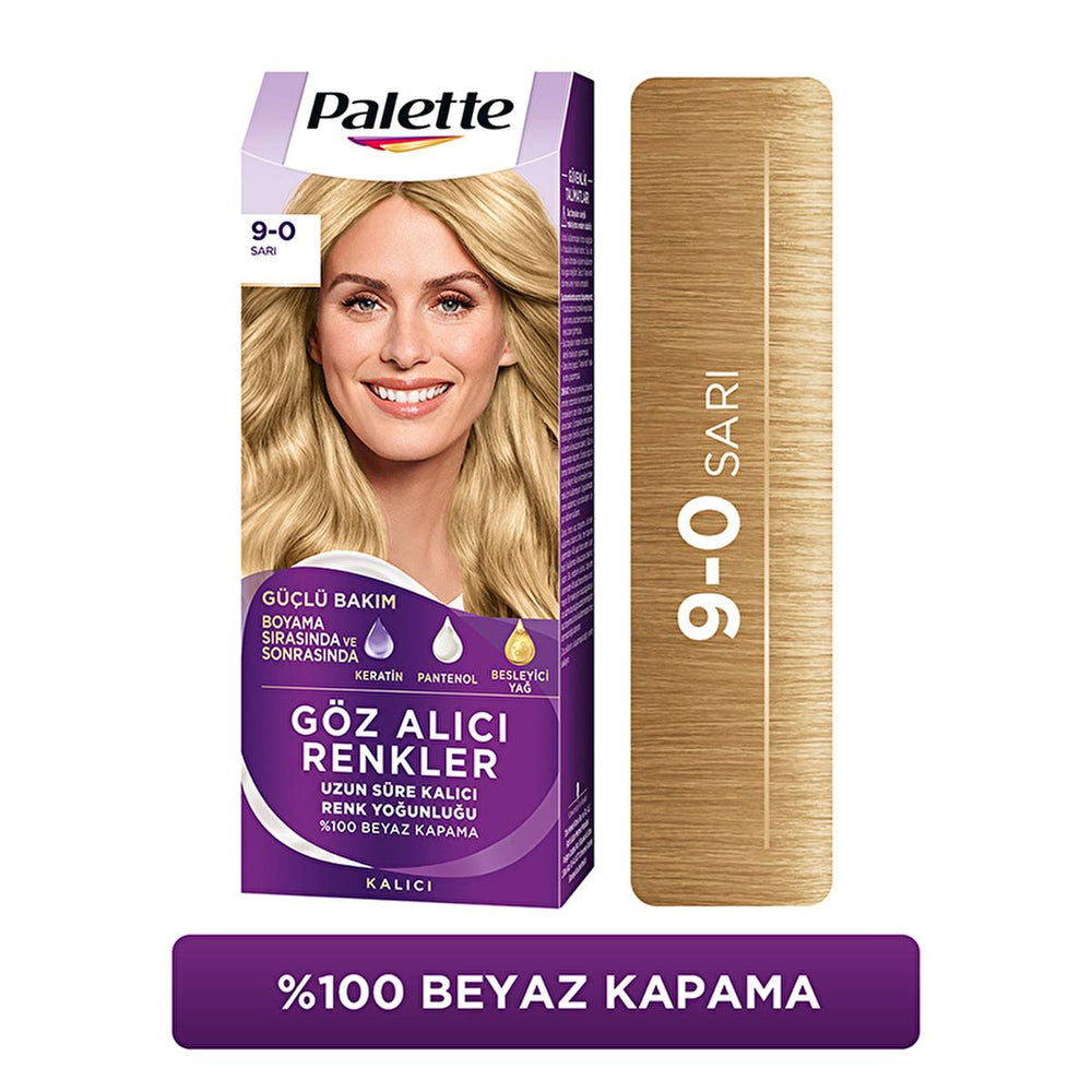 Palette 9-0 Sarı Yellow Hair Dye: Vibrant, Long-Lasting Color with Keratin & Oils for Healthy, Shiny Hair Palette 9-0 Sarı: Vibrant Yellow Hair Dye with Keratin & Oils hair dye, yellow hair dye, 9-0 hair dye, Palette hair dye, Saç Boyası, sarı saç boyası, hair color, permanent hair dye, yellow hair color, vibrant hair, keratin hair dye, pantenol hair dye, nourishing oils hair dye, hair care, hair coloring, women's hair dye, hair color for women, hair color for girls, bright yellow hair, long-lasting hair dy