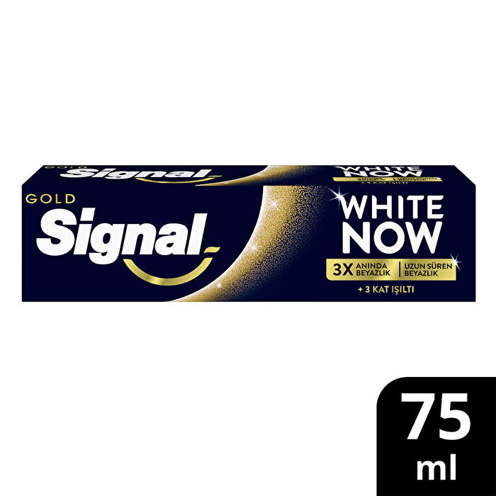 Signal White Now Gold Toothpaste 75ml - Instant Whitening | Stain Removal