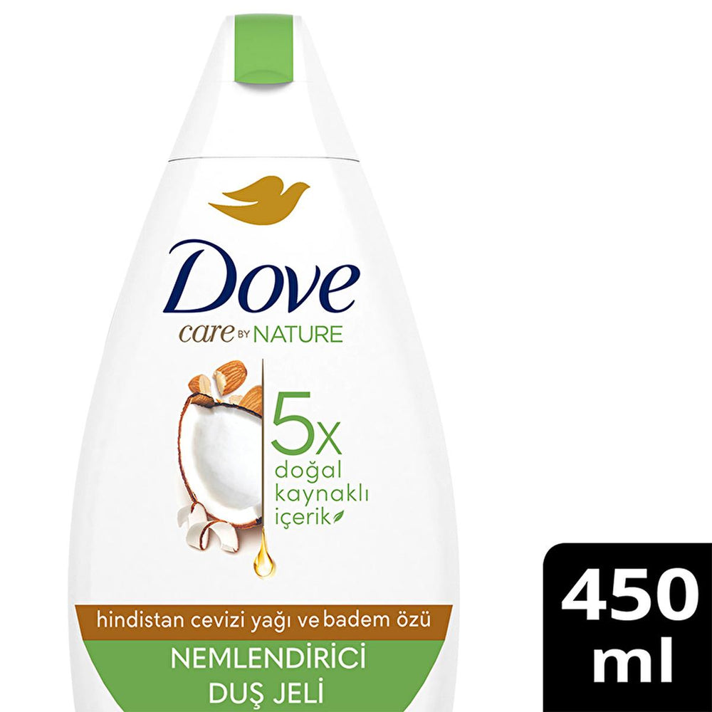Dove Moisturizing Shower Gel with Coconut Oil & Almond Extract - Nourishing & Hydrating Body Wash, 15.22 fl oz - view 3