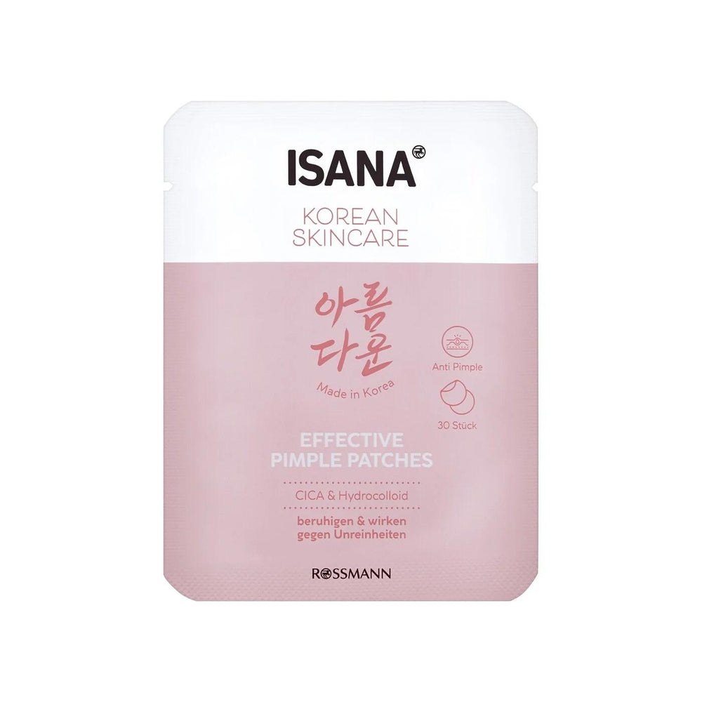 Isana Cica Hydrocolloid Spot Patches for Clear Skin 30 Count