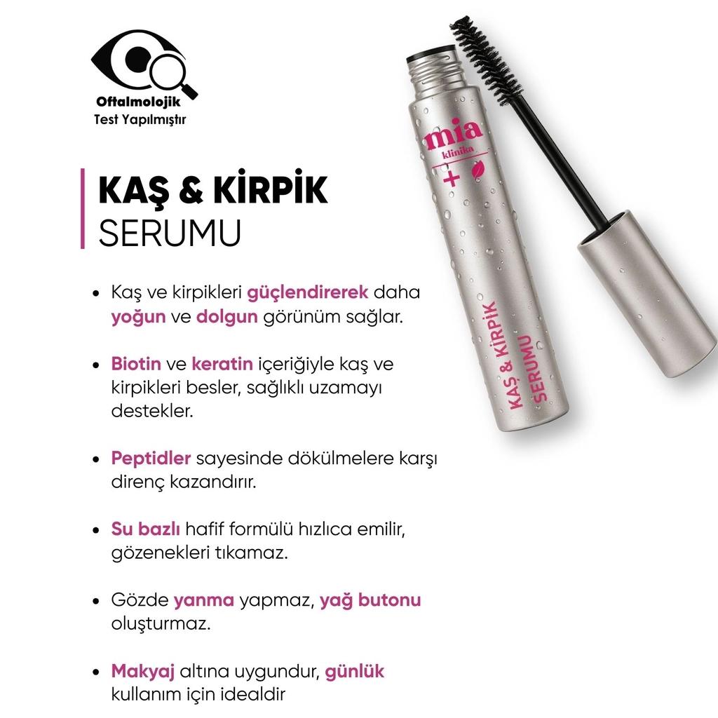 Mia Klinika Lash &amp; Brow Serum for Fuller Lashes 6 ml