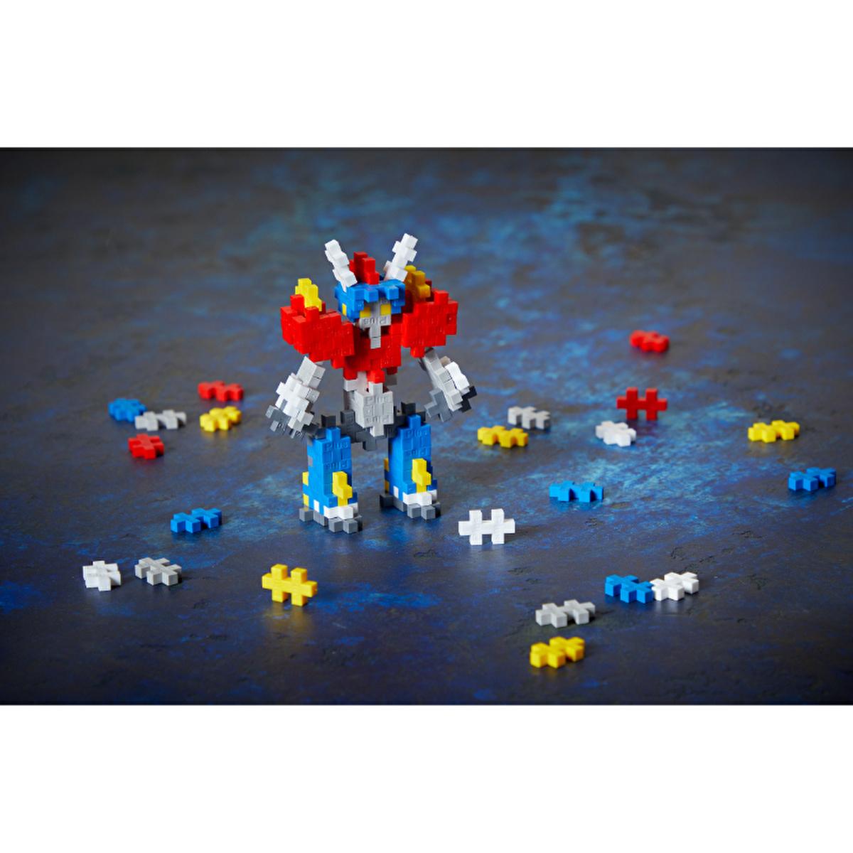Plus Plus Mecha Bot 100 Piece Construction Toy for Kids - Creative Building Set, Reusable, Travel-Friendly Plus Plus Mecha Bot 100 Piece Construction Toy construction toy, creative building set, children's educational toy, Plus Plus toy, 100 piece building set, reusable toy, travel-friendly, made in Denmark, educational toy, kids building toy, creative play, imagination toy