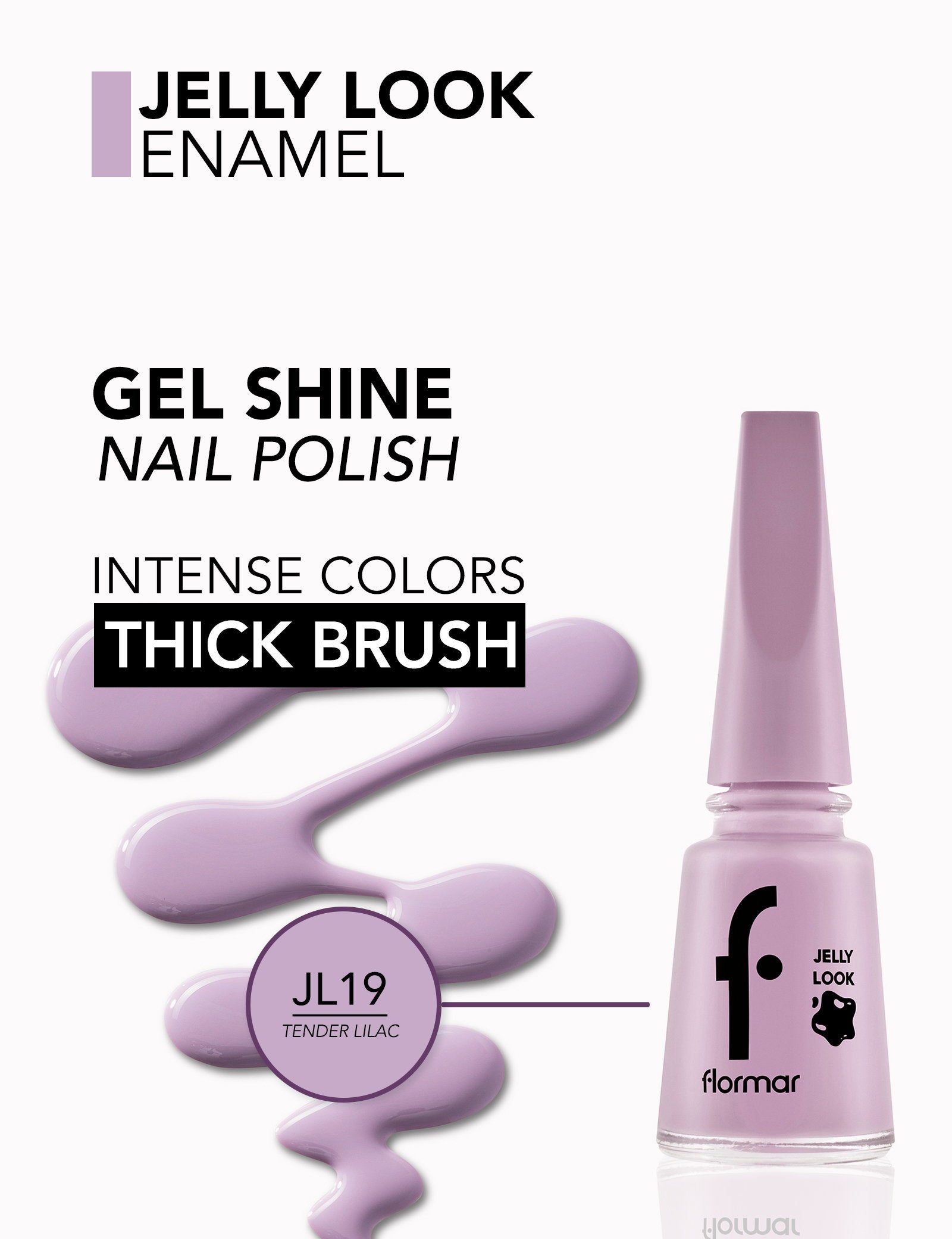 Flormar Jelly Look High-Shine Gel Nail Enamel 11ml
